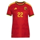 Billige Fotballdrakt Belgia Alexis Saelemaekers #22 Replika Hjemmedrakt Dame VM 2026 Kortermet Billige Fotballdrakt Belgia Alexis Saelemaekers #22 Replika Hjemmedrakt Dame VM 2026 Kortermet